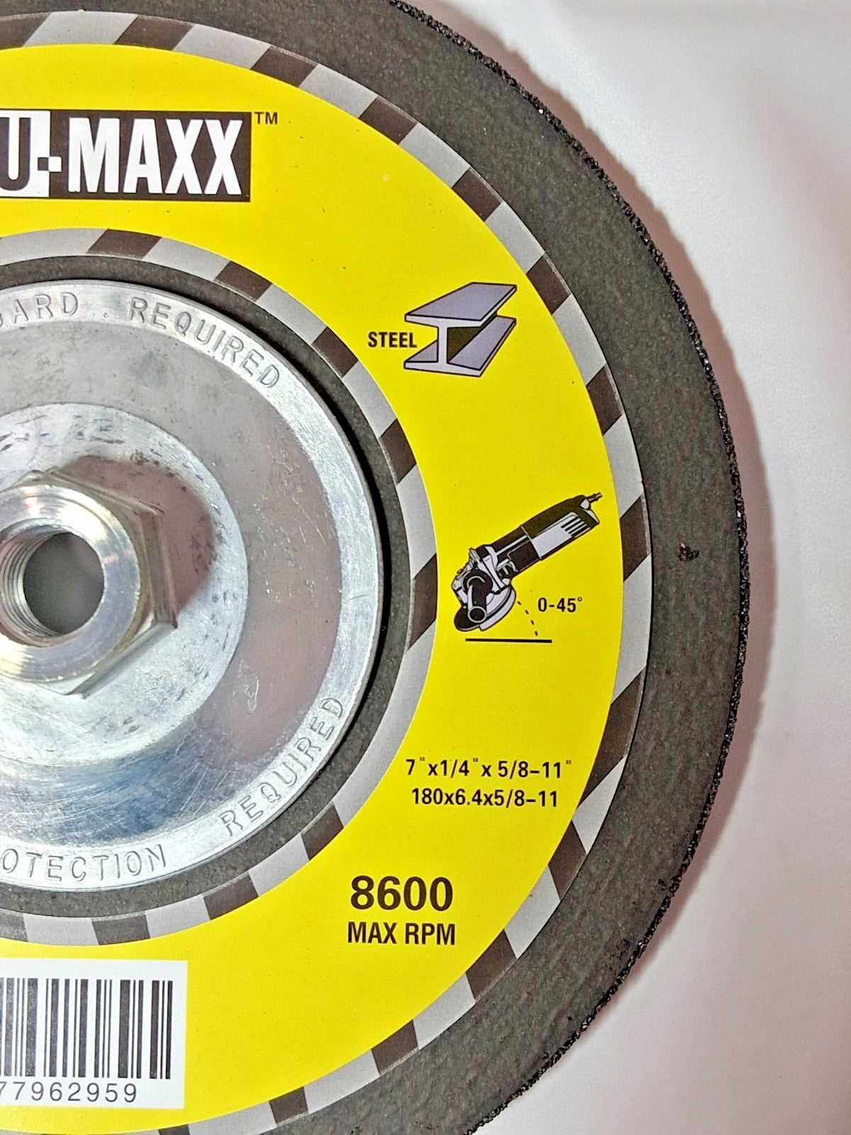 TRU-MAXX Depressed-Center Wheel Type 27 7" Dia 1/4" T 5/8-11"H QT