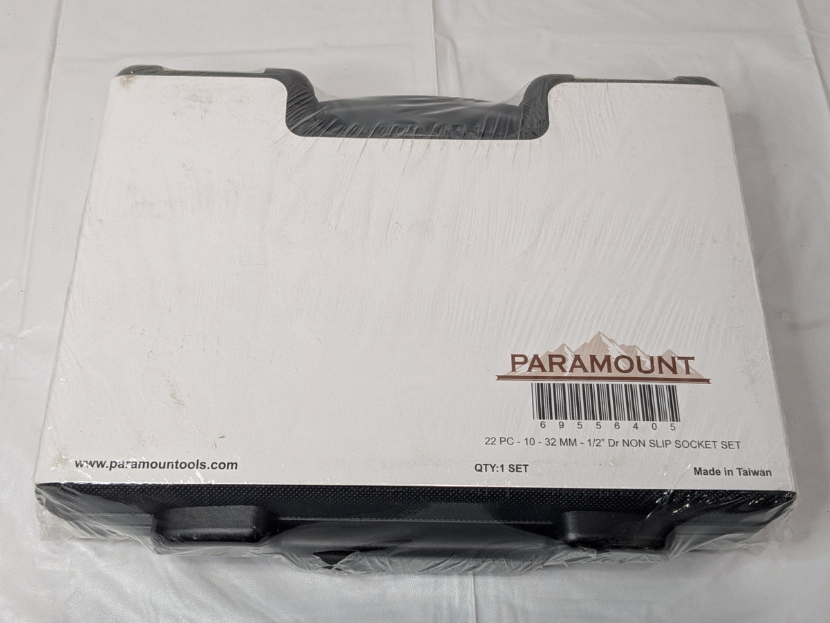 Paramount 22 Piece Non Slip Socket Set 1/2" Drive 10 to 32 mm 69556405