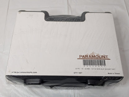 Paramount 22 Piece Non Slip Socket Set 1/2" Drive 10 to 32 mm 69556405