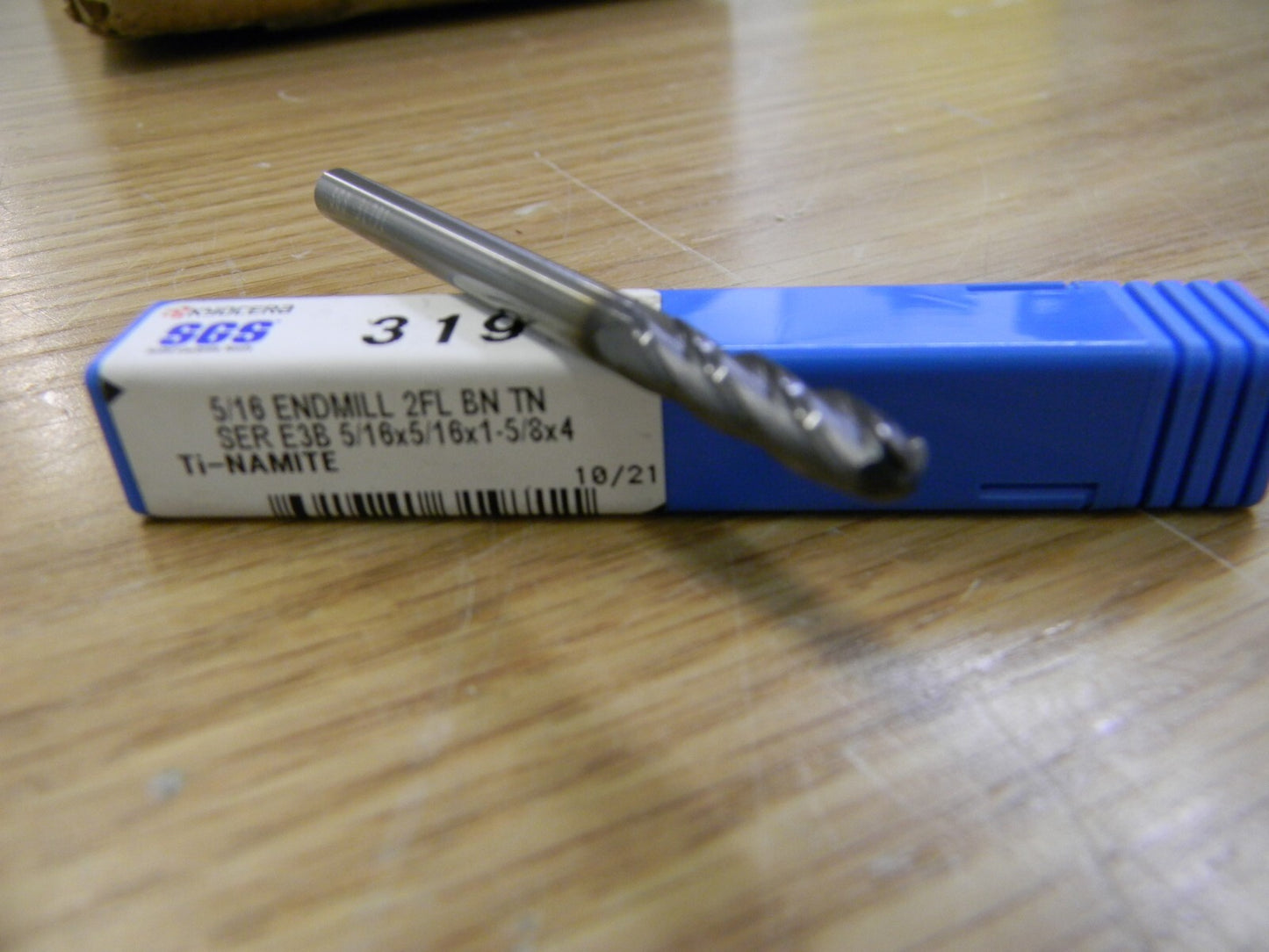 SGS SC Ball End Mill 5/16" Diam, 1-5/8" LOC, 2 FL 31971