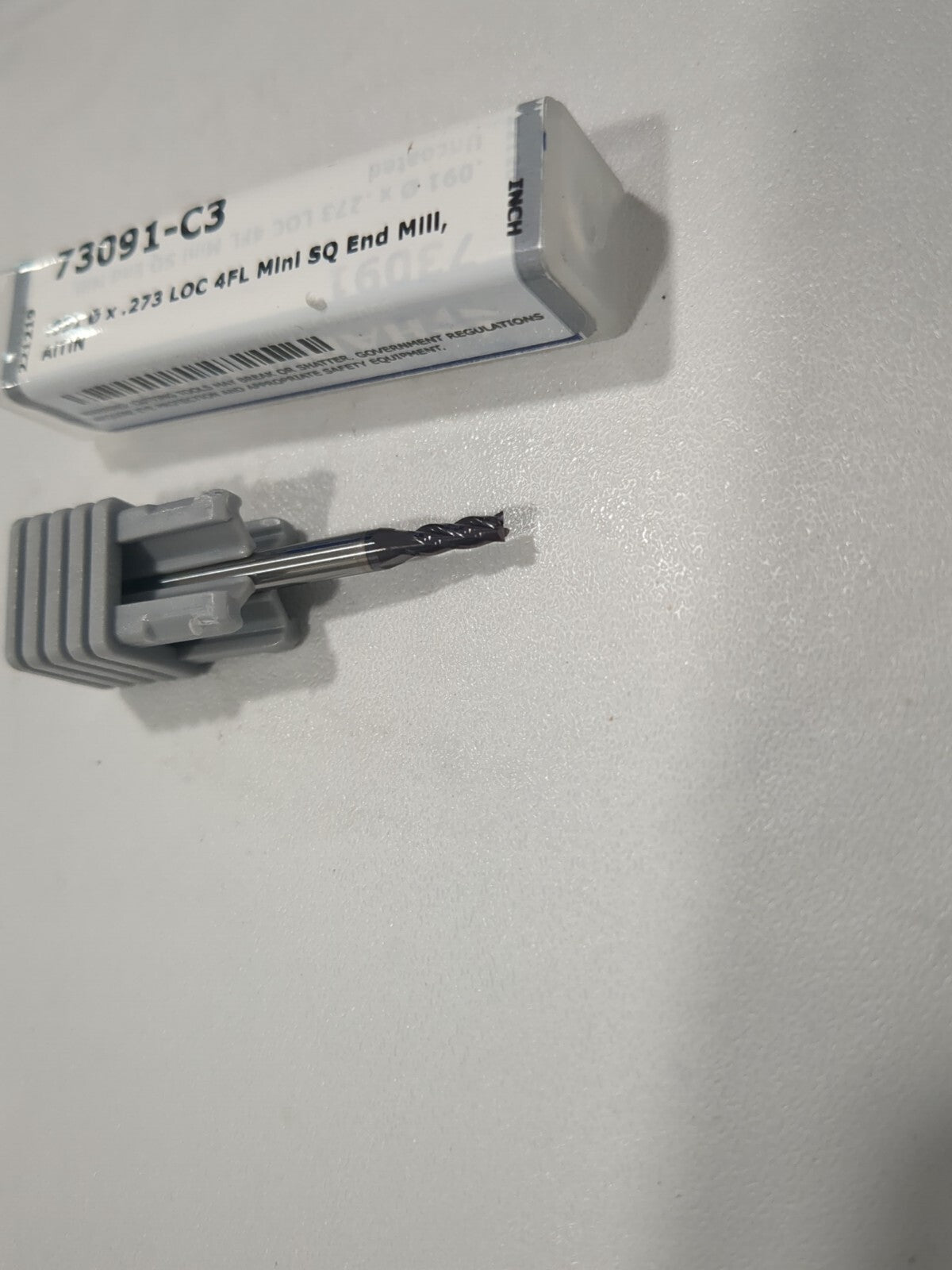 HARVEY TOOL Square End Mill: 2.30 mm Dia 4 Fl Solid Carbide 73091-C3