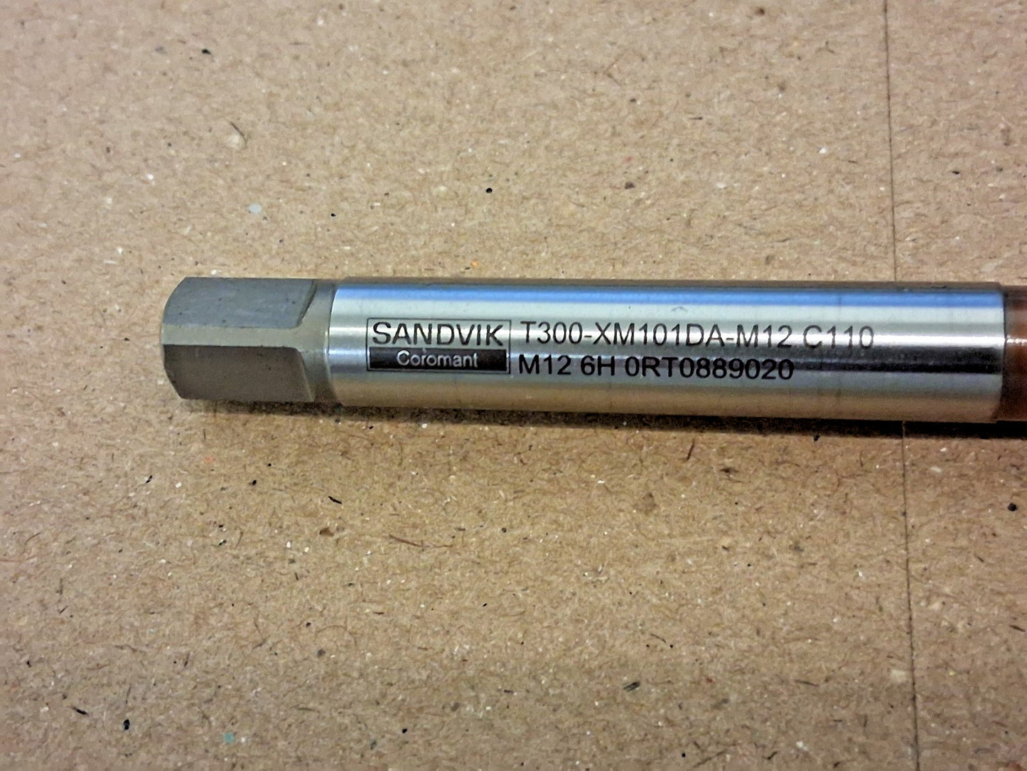 Sandvik Coromant Spiral Flute Tap M12x1.75 3FL Powdered Metal 6539462