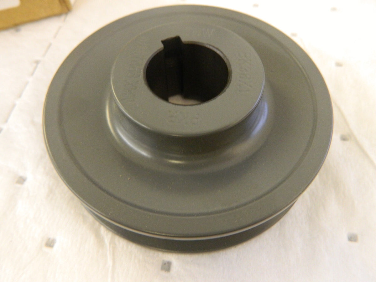 TB WOOD'S 1" Bore Diam 3-3/4" OD 3pk Finished Bore Single Groove Sheave BK361