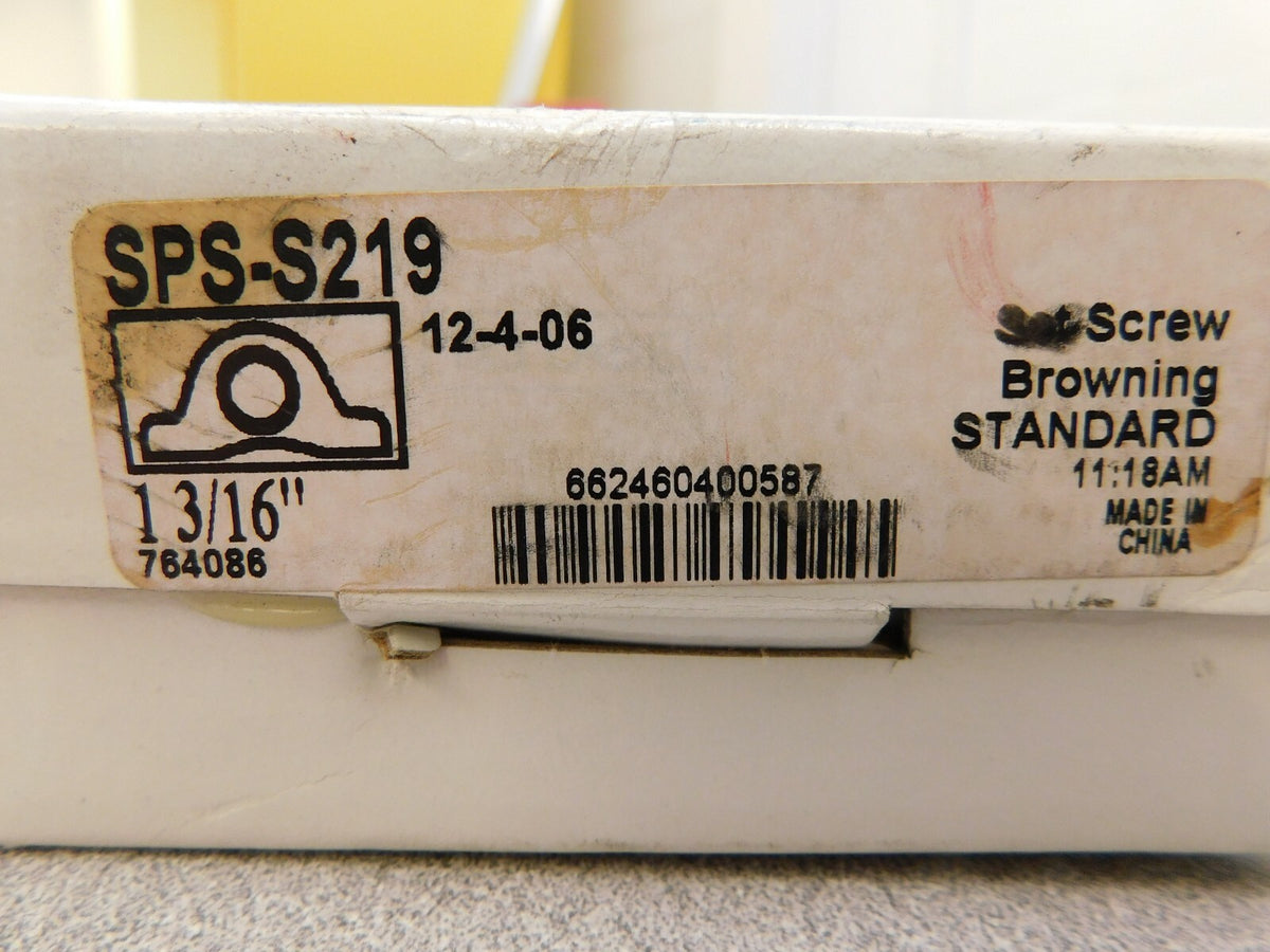 Browning Two Bolt Pillow Block Bearing 1-3/16" Dia Stainless Steel SPS-S219