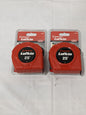 LUFKIN Tape Measure: 25' Long, 1" Width, Yellow Blade Qty 2 625BN