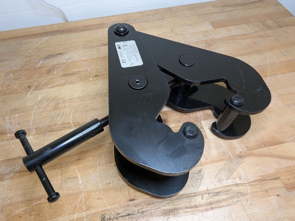 CM Adjustable Screw-lock Beam Clamp 5 Ton Capacity 3.6" to 12.2" Width 09004W