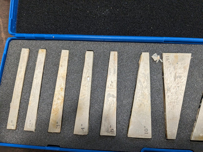 1 to 25º Angle, 3 Inch Long, Steel, Angle Block Set 630-4260