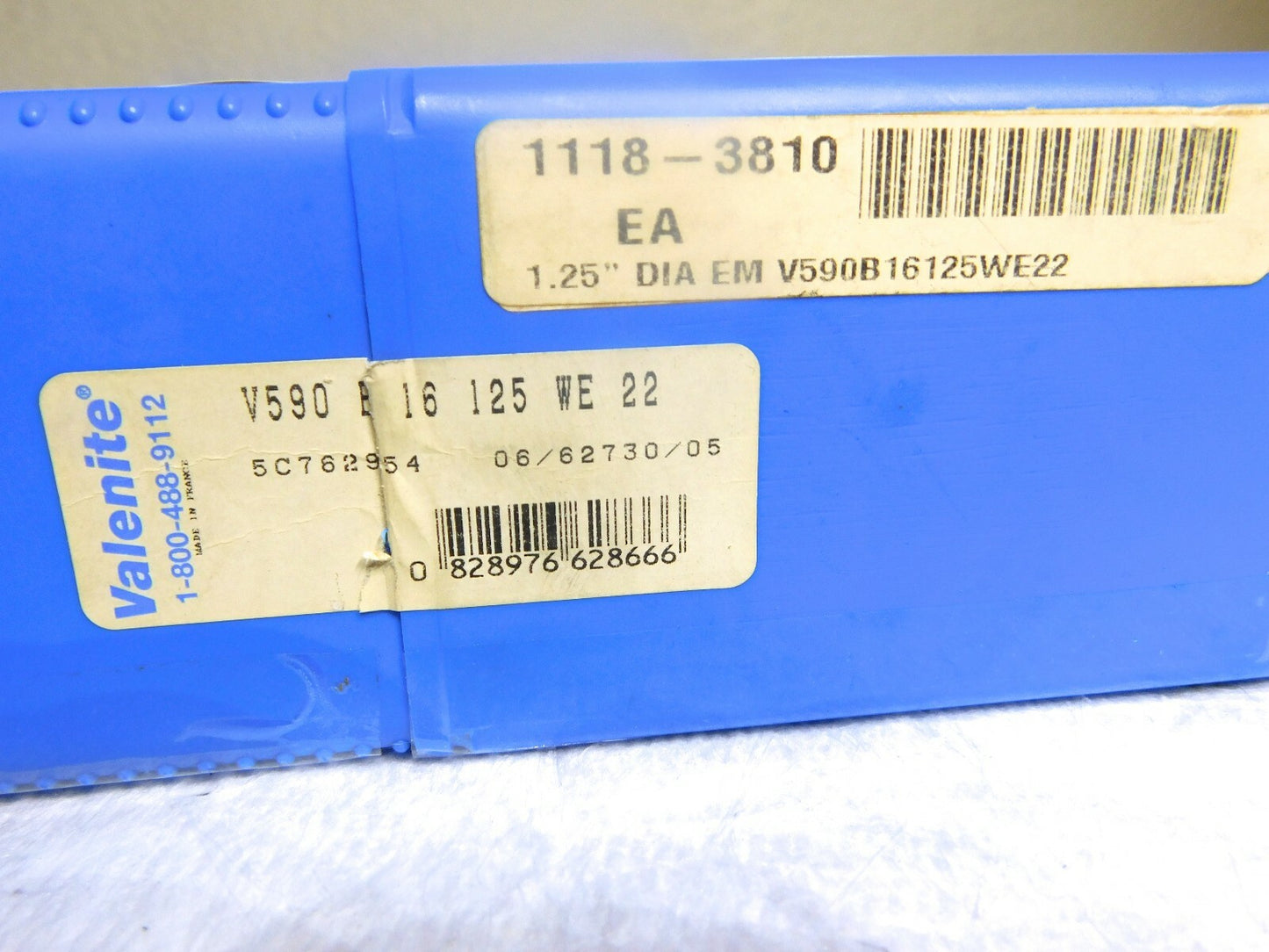 Valenite Sq Shoulder End Mill 1.25Dia 1.25 Shank Dia 4.5 OAL V590B16125WE22