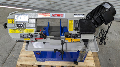 VECTRAX 9X16 Horizontal Bandsaw  Geared Head  220V  1HP  New / Ope
