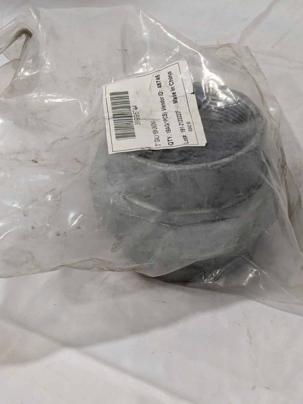 Malleable Iron Pipe Union: 3" Fitting Threaded, 300 psi Liquid &amp; Gas G3