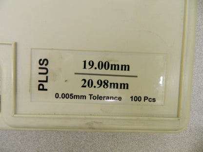 SPI 99 Piece Plug and Pin Gage Set 19-20.98mm Diam 37851664 INCOMPLETE