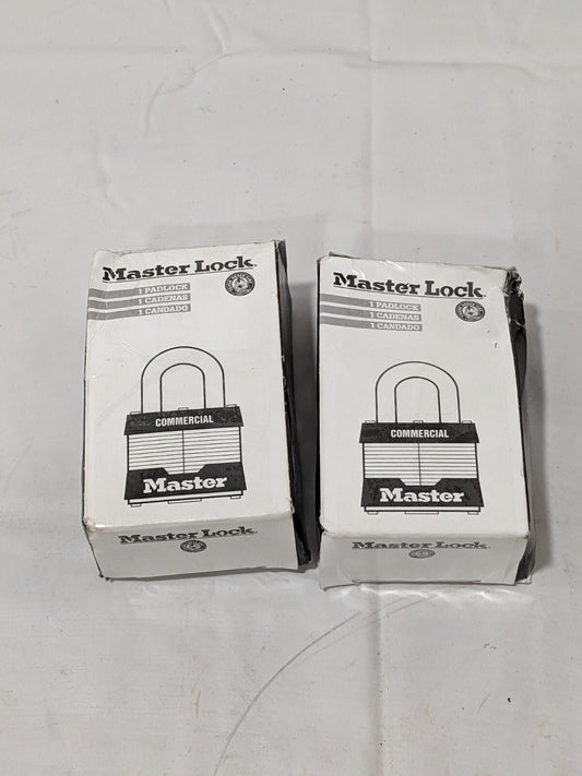Master Lock Padlock: Laminated Steel, Keyed Different, 2" Wide Qty 2 #5