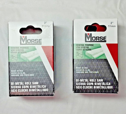 M.K. MORSE Hole Saws MHS32 Saw Dia 2" QTY2 177320