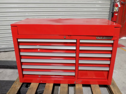 Pro Source Top Chest Tool Box 11 Drawer 41 x 18 x 26 Steel Red SCRATCH N DENT