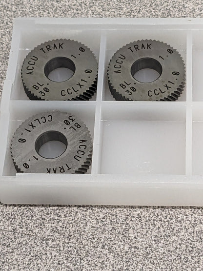 Standard Knurl Wheel: 0.846" Dia, 90 ° Tooth Angle, 25 TPI Qty 3 CCLX1.0