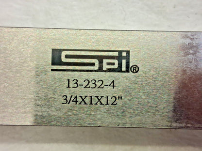 SPI Steel Parallel 12  Long x 1  High x 3/4  Thick 13-232-4