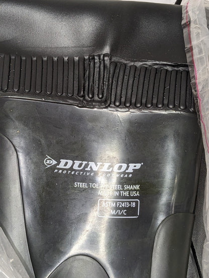 Dunlop Hip & Chest Wader: High-Leg Boot, Black, PVC, Size 7 86056.7