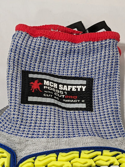 Mcr Safety Predator Mechanic Work Glove ANSI Cut A6 Sz XXL Qty 2 Pairs PD6951XXL