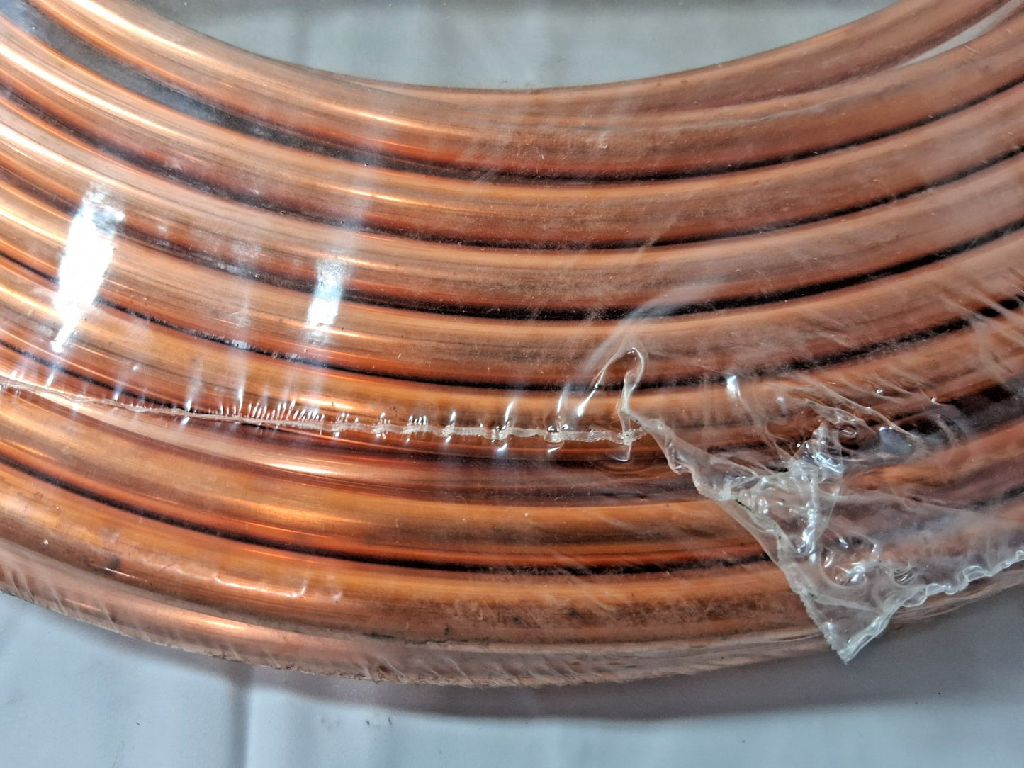 Mueller Industries Copper Seamless Tube 50FT L 3/8" OD x 0.311" ID D06050P