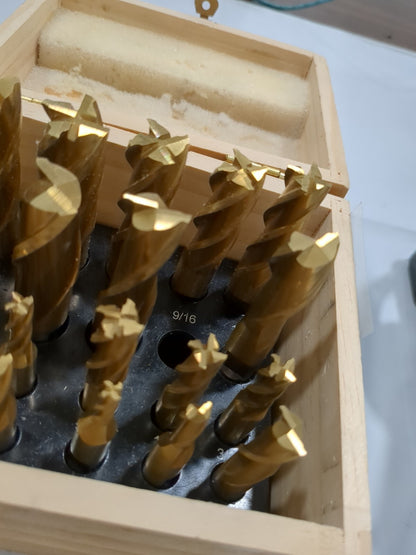19pc End Mill Set High Speed Steel End Shape: Square 320-0000