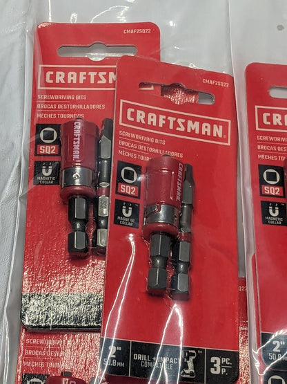 CRAFTSMAN 2-in #2 Square/Robertson Screwdriver Bit Qty 10 CMAF2SQ22