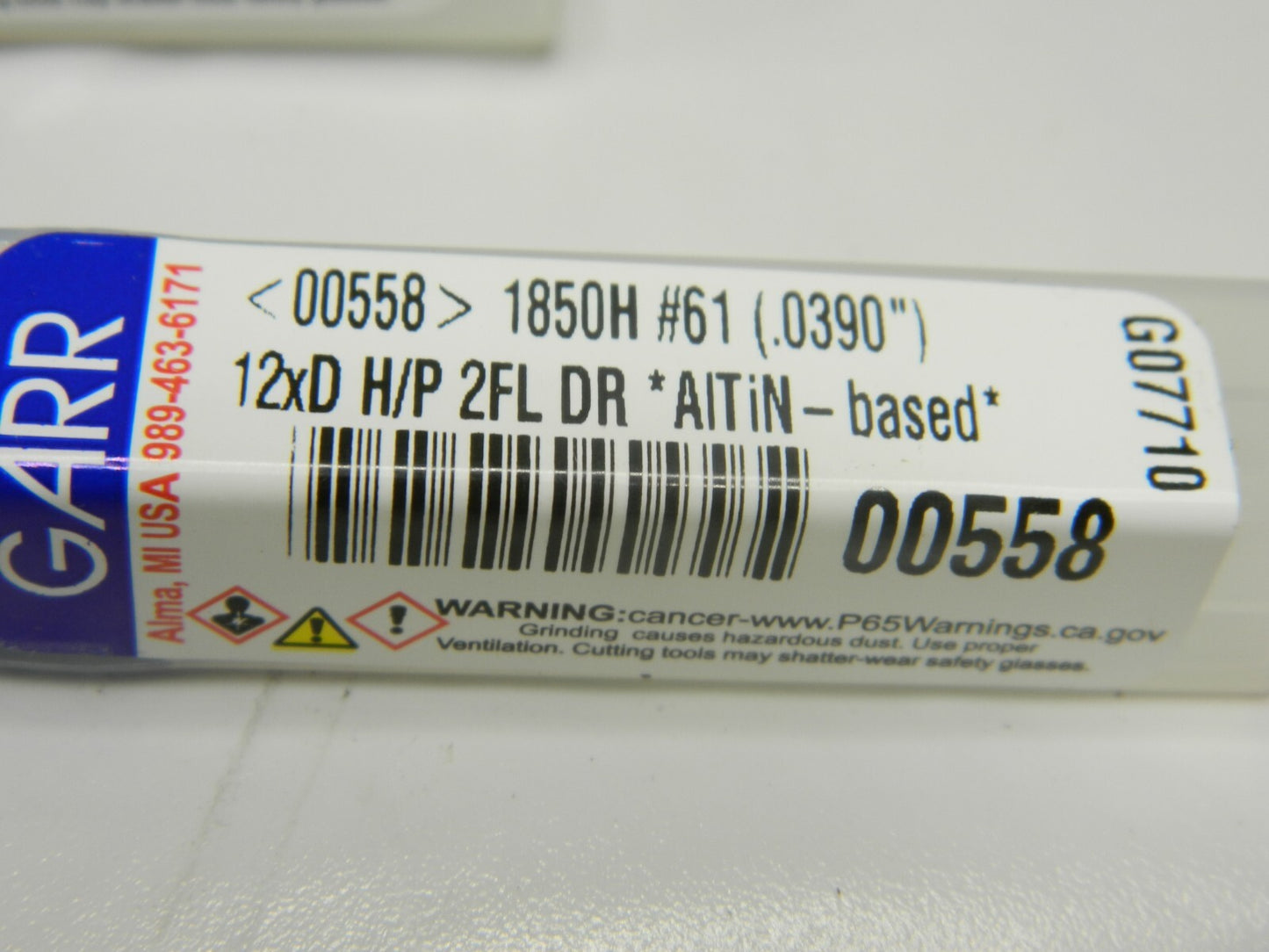 GAAR 1850H High Performance Extension Length Drill 2 FL Qty 2 00558