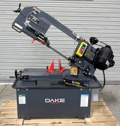 DAKE SE912 Horizontal Bandsaw  9x12" Capacity  110V  1HP  Step Pulley Drive