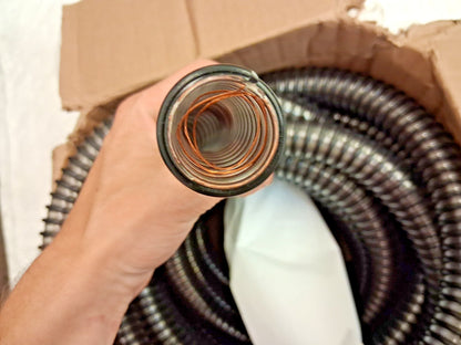 Flexaust Static Dissipative Reinforced Clear Polyurethane Hose 3641010025