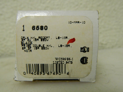 Cooper Wiring Devices Receptacle Black 250 VAC 15 Amp L6-15R NEMA WD6580