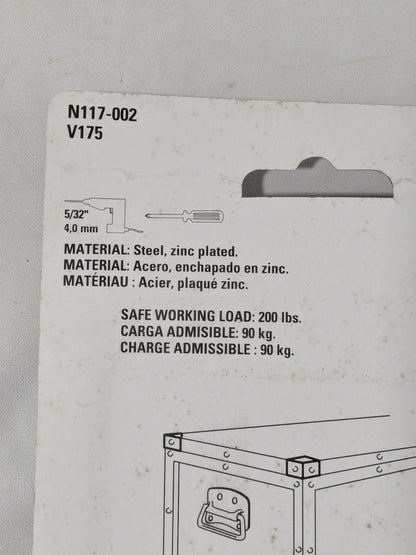 National 3-1/2" Small Box Chest/Door Handle With 4 Screws Box of 5 N117-002