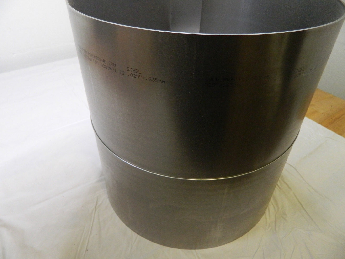 Shim Stock: 0.025'' Thick, 120'' Long, 12" Wide, 1010 Low Carbon Steel 16640