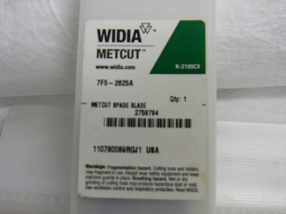 Widia Spade Drill Insert 2.6250" Cutting Diameter Cobalt T15 7F5-2625A 2759