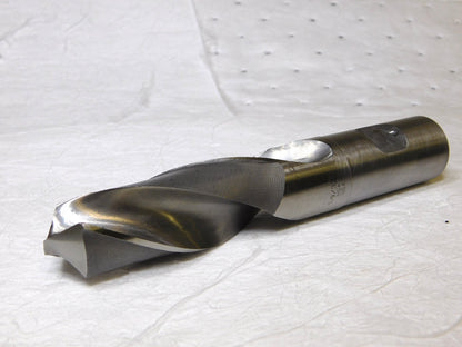 Hertel HSS Screw Machine Drill Bit 1-9/32 Dia 4-3/8 Fl Lgth 7 OAL 89321046