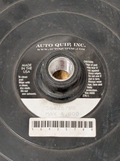 AutoQuip Disc Backing Pad: 8" Dia, Hook & Loop AQIHU14MV-8