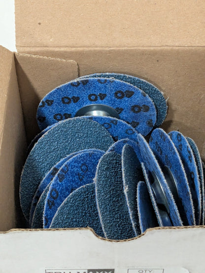 Tru-Maxx Quick-Change Disc: Type S, 3" Dia, 36 Grit Qty 10 69957323850