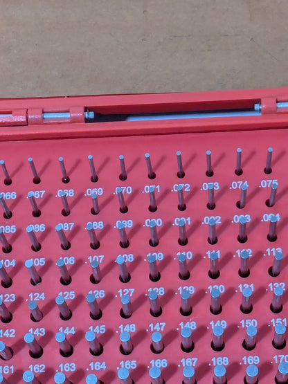 MHC 190 Pc Class ZZ Plug Gage Set: 0.061 to 0.25" Range 616-81116