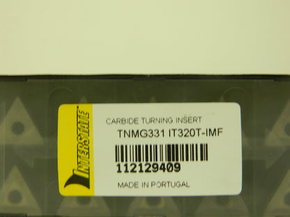 Interstate Carbide Turning Insert TNMG331 IT320T-IMF Qty 10 112129409