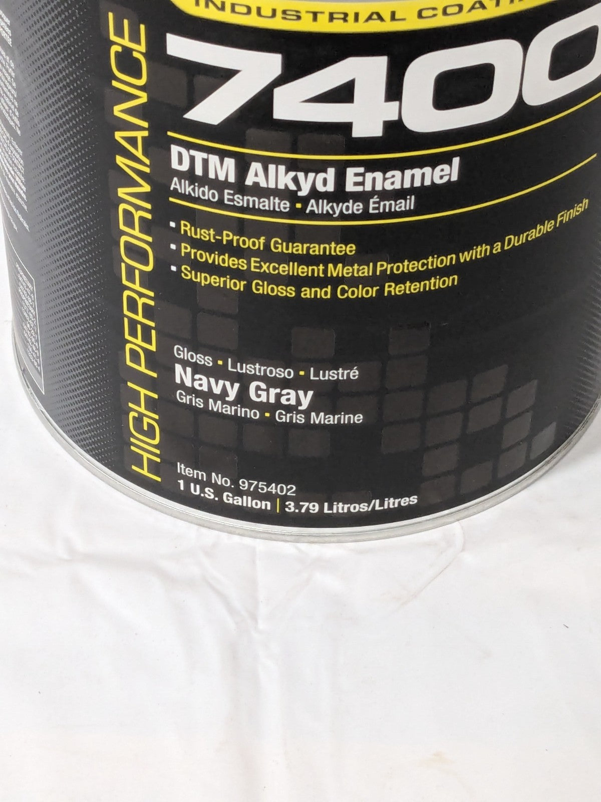 Rust-Oleum Alkyd Enamel Paint: 1 gal, Gloss Finish, Navy Gray 975402