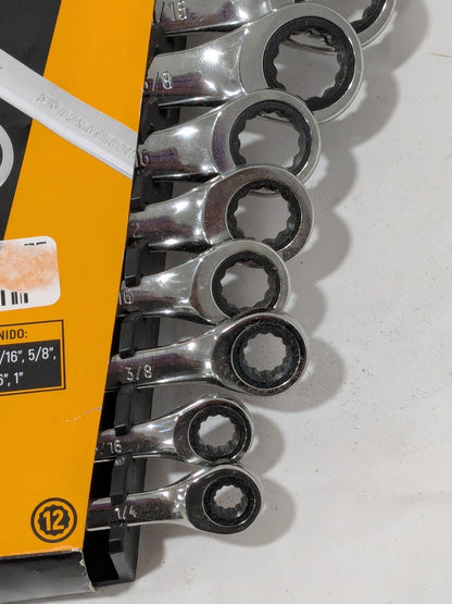 GEARWRENCH Combination Wrench Set: 11 Pc, 1/4" - 15/ 16" Wrench 9312 INCOMPLETE