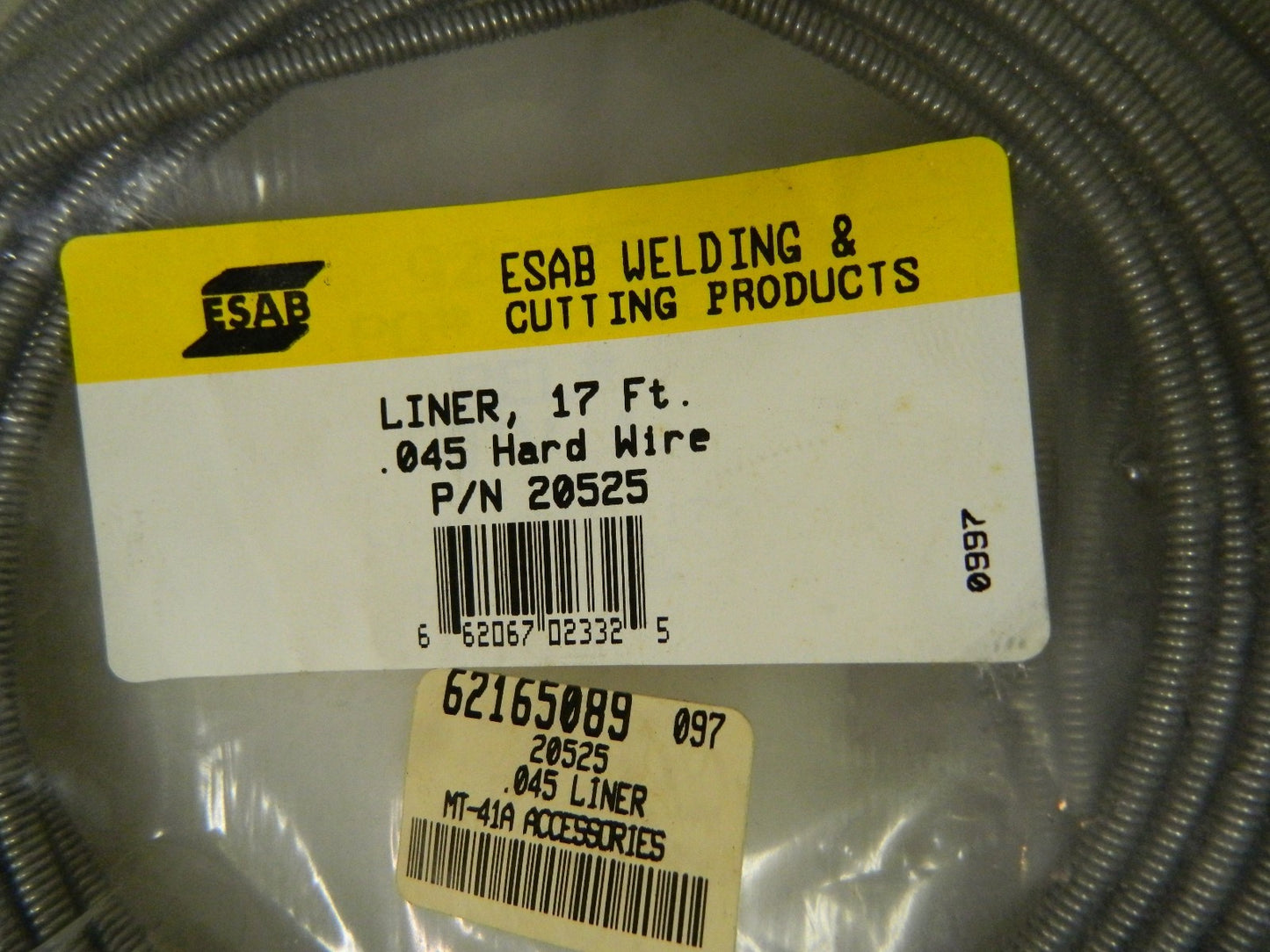 ESAB Steel Hard Wire Liner QTY 2   .045 17Ft. 20525