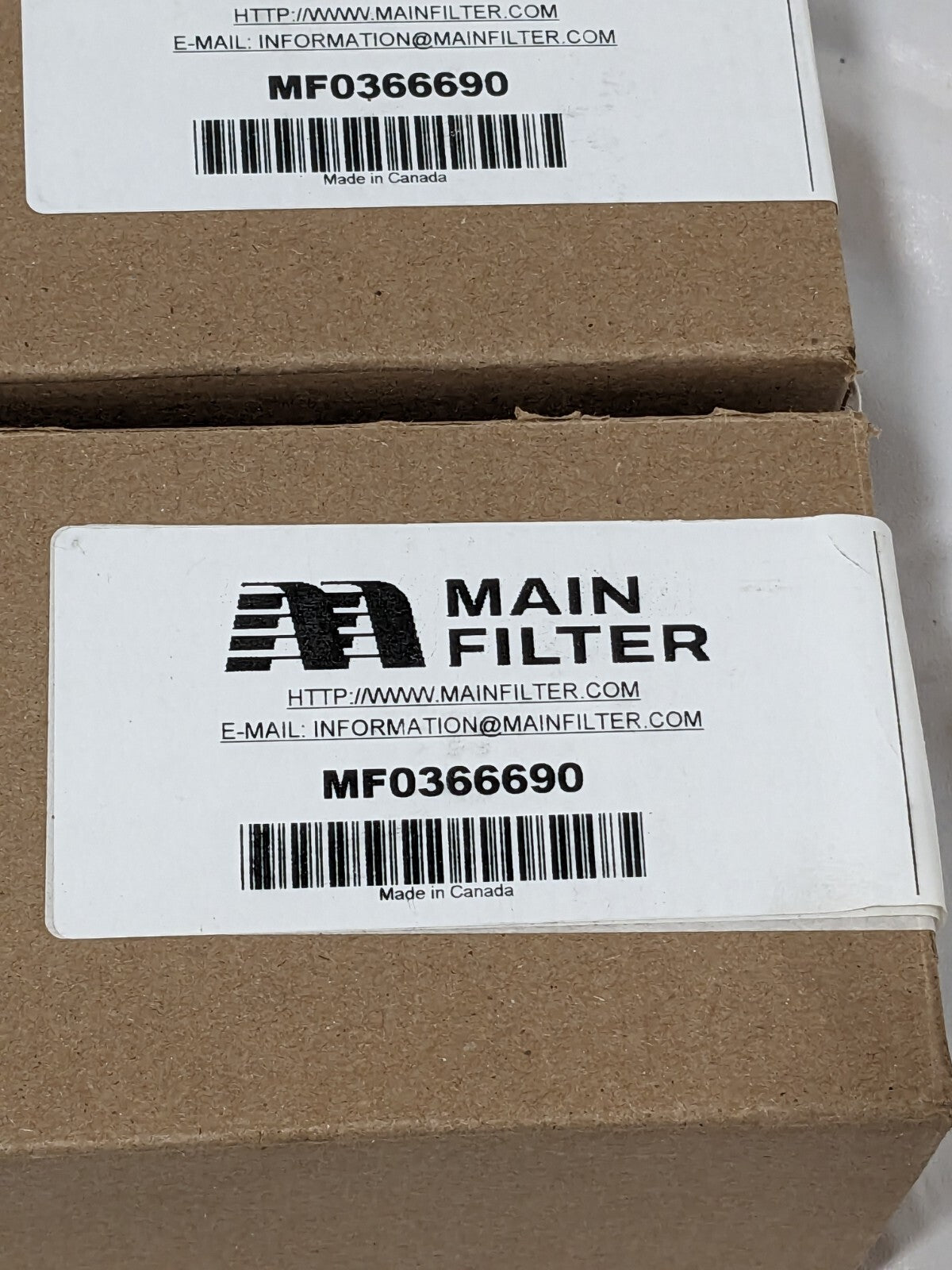 MAIN FILTER Replacement Hydraulic Filter Element: Cellulose Qty 2 MF0366690