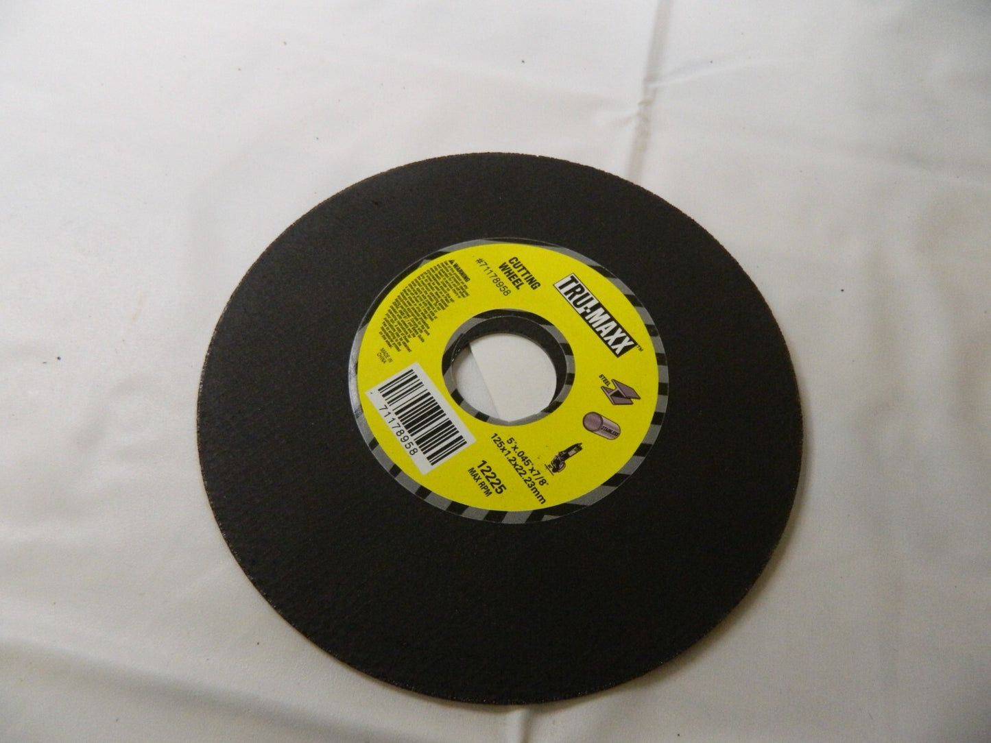 TRU-MAXX Cut-Off Wheel 87pcs : Type 1, 5" Dia, 7/8" Hole, Aluminum Oxide  616100