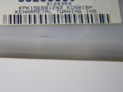 Kennametal KPK15ERB1242 Grade KC5015P Carbide Turning Inserts Qty. 10 3124353