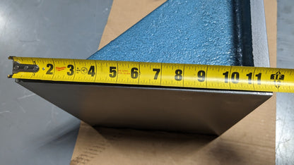 Machined Angle Plate 12" x 12" x 12" Cast Iron Double Web Flat Surface - Damaged