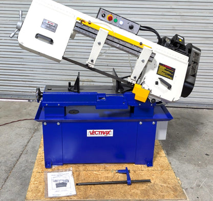 VECTRAX 9x16 Horizontal Bandsaw 110V  1-1/2HP  Step Pulley Drive