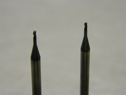 Accupro Solid Carb Square End Mill 0.04" 0.06" LOC 1/8" Diam 3 FL