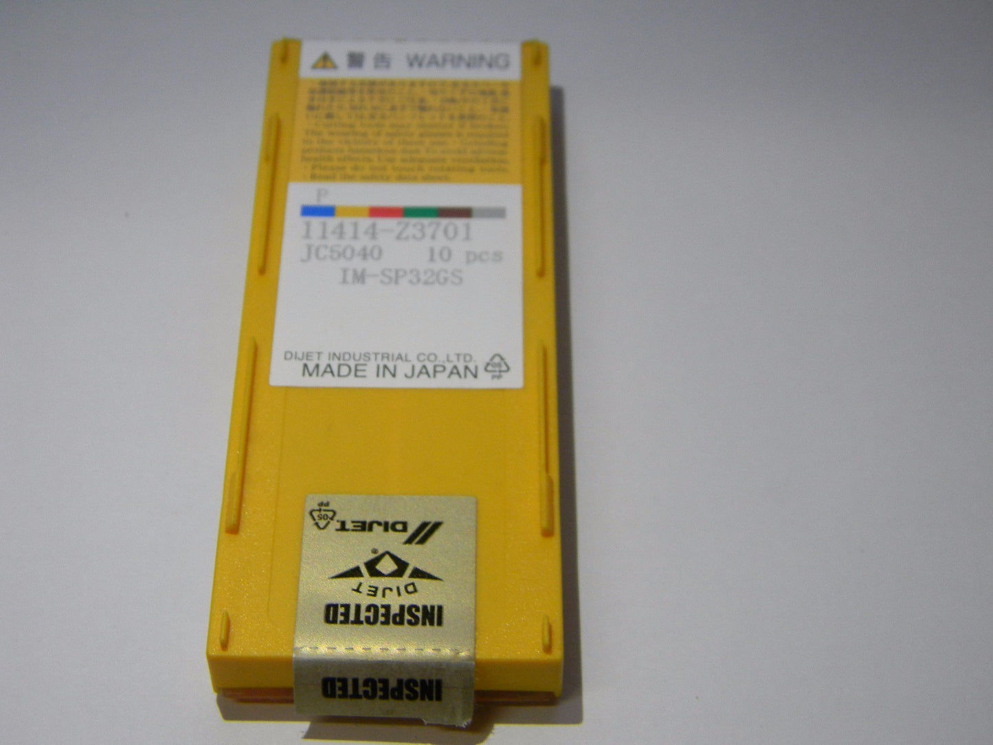 DIJET Carbide Milling Inserts IM-SP32GS Grade JC5040 Qty. 10 11414-Z3701