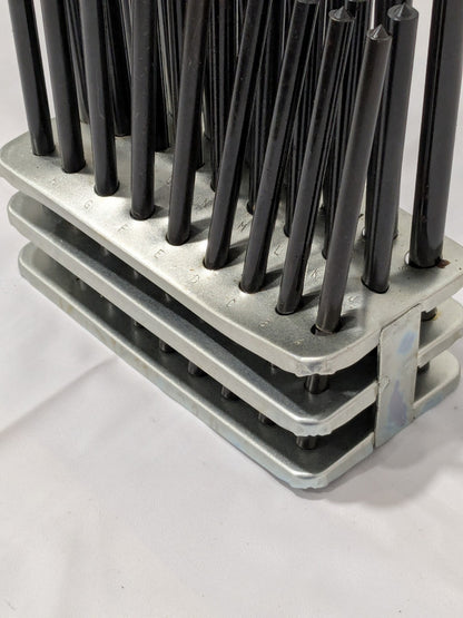 Transfer Punch Set: 26 Pc Round Shank, A-Z 830-4026