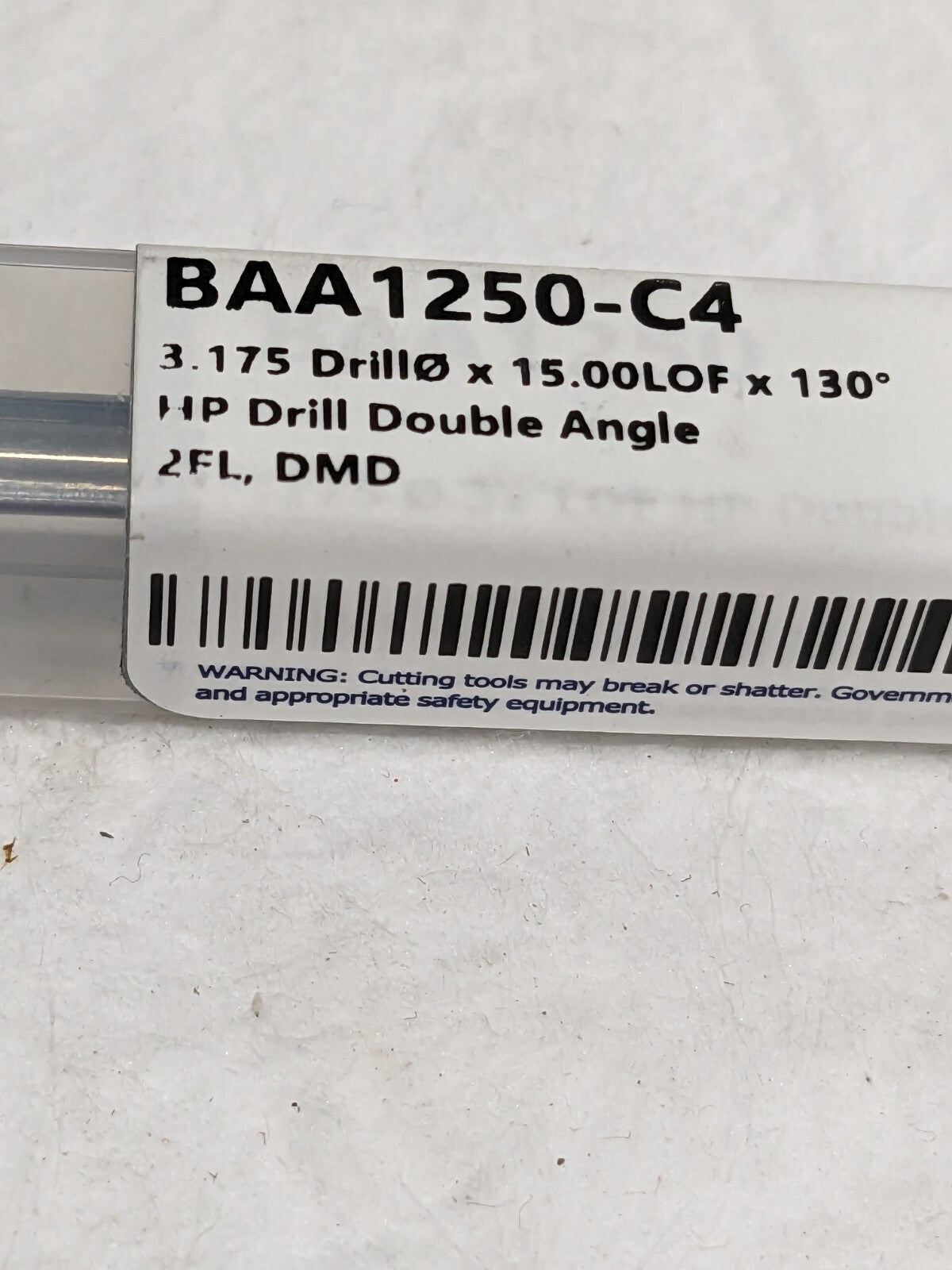 HARVEY TOOL Jobber Drill: 1/8 Dia, 130 deg Point, Solid Carbide BAA1250-C4