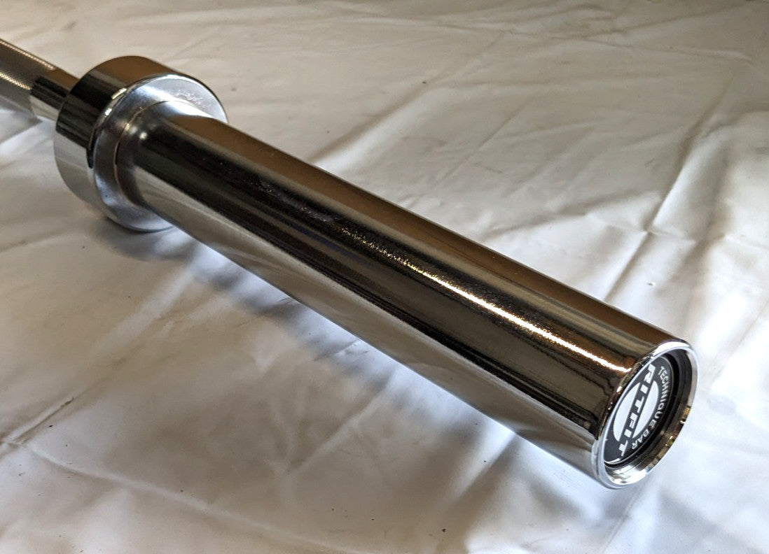 RitFit Olympic Barbell   57" / 145cm Bar  30lbs  Knurled Grip OLYBARSIL-145